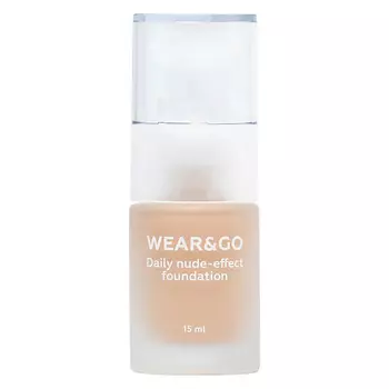ЛЭТУАЛЬ Легкий тональный крем естественный эффект WEAR&GO Daily nude-effect foundation
