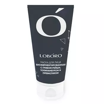 LOBORO Маска для лица биоферментированная с грибом рейши, топинамбуром и пребиотиком 50.0