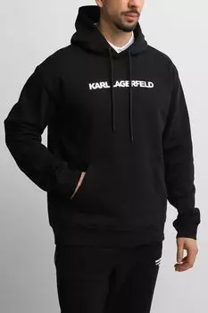 Худи хлопковое с логотипом Karl Lagerfeld