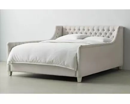 Кровать devyn tufted bed 180*200 (ml) бежевый 194x100x215 см.
