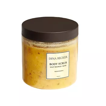 DINA BECKER Питательный соляной скраб для тела Mango + Rose 500.0
