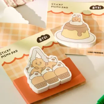 BT21 Блокнот для заметок с липкой основой для выпечки CHIMMY