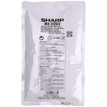Девелопер Sharp MX-312GV MX-M266N/M316N/M356N/ AR-6020/6023/6026/6031 (100K)