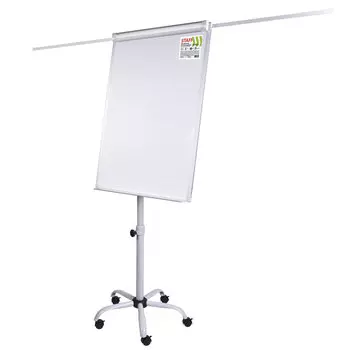Демонстрационная доска STAFF Standard флипчарт, 70x100см, лаковое магнитно-маркерное (белый)/(белый) (238005)
