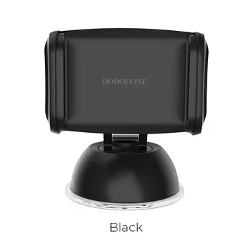 Держатель автомобильный Borofone Joydock BH4, раздвижной для смартфонов присоска на панель/стекло, черный (6957531082774)