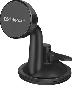 Держатель автомобильный Defender CH-152+, магнитный для смартфонов присоска на панель/стекло, черный (29152)
