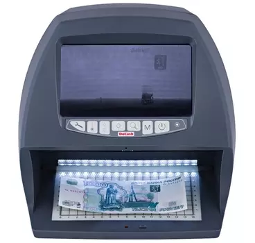 Детектор банкнот просмотровый DoCash BIG D, мультивалюта, ИК/УФ (1x6 Вт)/антистокс/геометрия, черный