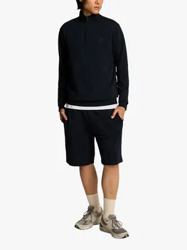 Спортивные шорты из тончайшего хлопка с завязками Lyle & Scott, темно-синий