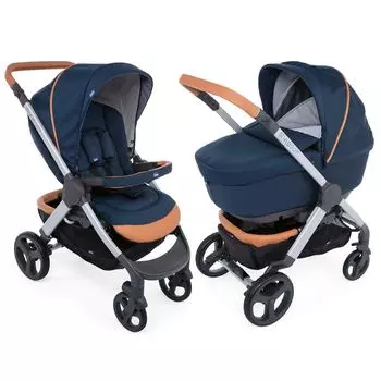 Коляска 2 в 1 Chicco Stylego Up Crossover, Iconic Blue