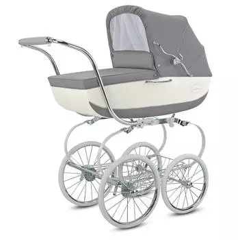 Коляска-люлька Inglesina Classica на шасси Classica Argento