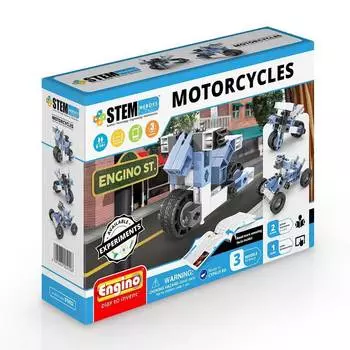 Конструктор ENGINO STH22 STEM Heroes. Набор из 3 моделей. Мотоциклы