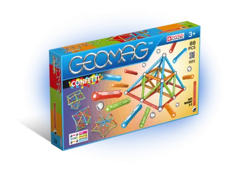 Конструктор GEOMAG 353 Confetti 88 деталей