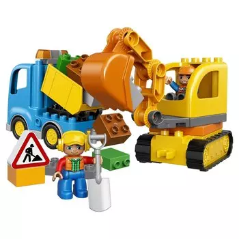 Конструктор LEGO DUPLO Town Грузовик и гусеничный экскаватор