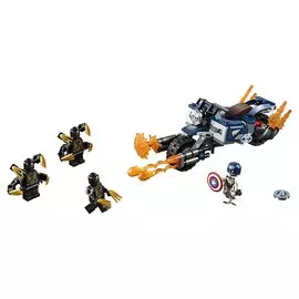 Конструктор LEGO Marvel Super Heroes Капитан Америка Атака Аутрайдеров 76123