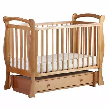 Кубаночка кровать маятниковая универсальная БИ 57 "Кубаночка-7", натуральный бук