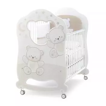 Italbaby Детская кровать Jolie Oblo, белый/шоколад