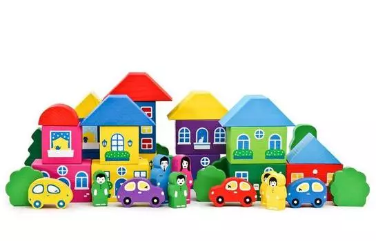 Игровой набор ТОМИК 8688-8 Цветной городок (41 дет)