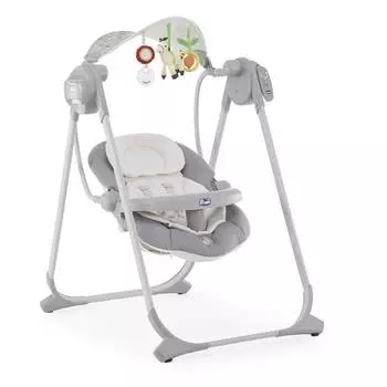 Электронные качели Chicco Polly Swing Up, цвет: серебристый