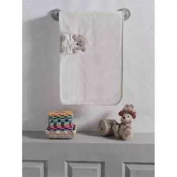 Kidboo Плед флисовый "Honey Bear Linen", 80*120 см, бежевый