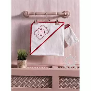 Kidboo Полотенце "Red Ocean" уголок+варежка, 75*75 см
