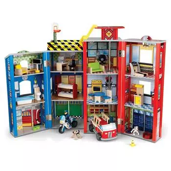 Kidkraft Игровой набор для мальчиков "Здание спасательной службы", 28 элементов