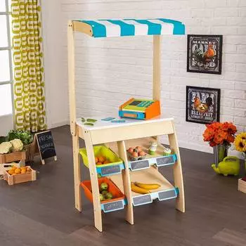KidKraft Игрушечная торговая площадка "Бакалея" с кассовым аппаратом