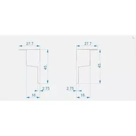 Торцевая заглушка P-EL-03-10 набор из 2 шт. Deko-Light 978271
