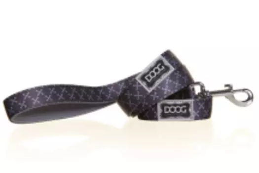 DOOG Поводок для собак "Odie", серый, L, 130х2.5см (Австралия)
