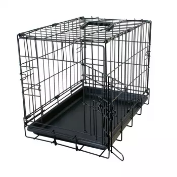 DUVO+ Клетка для собак однодверная "Pet Kennel MINI", чёрная, 47х30х37см (Бельгия)
