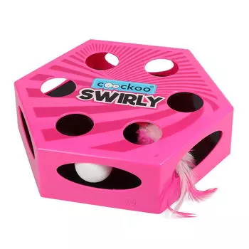 EBI Coockoo Игрушка для кошек интерактивная "SWIRLY", розовая, 20.4x6.8x23см (Нидерланды)