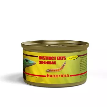 EXOPRIMA Instinct Eats Корм для рептилий консервированный "Зофобас", З5гр