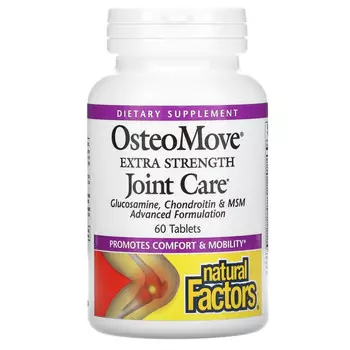 Natural Factors, OsteoMove, средство для поддержки суставов, 60 таблеток