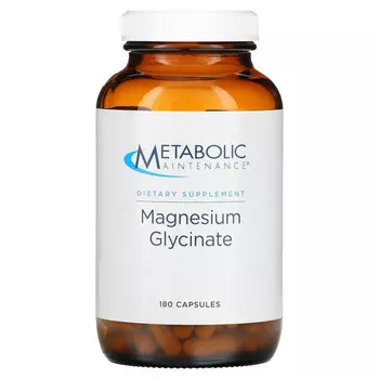 Metabolic Maintenance, глицинат магния, 180 капсул