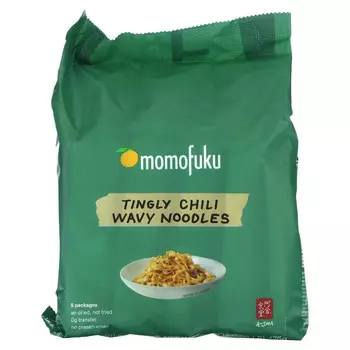 Momofuku, Волнистая лапша с чили Tingly, 5 пакетиков по 3,35 унции (95 г) каждый