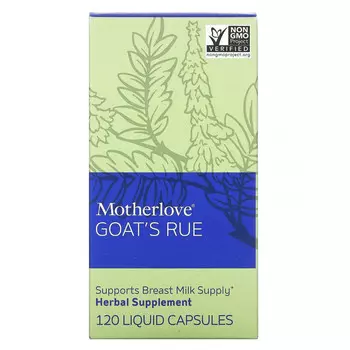 Motherlove, Goat's Rue, 120 капсул с жидкостью