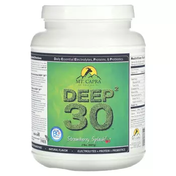 Mt. Capra, Deep 30, клубничный всплеск, 907 г (2 фунта)