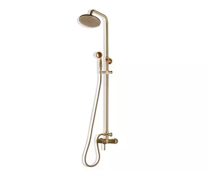 Комплект для душевой (без излива) душ "Двойной цветок" Bronze de Luxe WINDSOR (10118/1R)