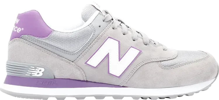 Кроссовки New Balance Wmns 574, серый/сиреневый