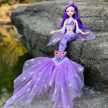 45 см кукла-русалка детская кукла Bjd 13 суставов подвижная кукла Bjd плавание кукла-русалка игрушка новая игрушка для ванны с рыбьим хвостом для девочек рождественские подарки style 1