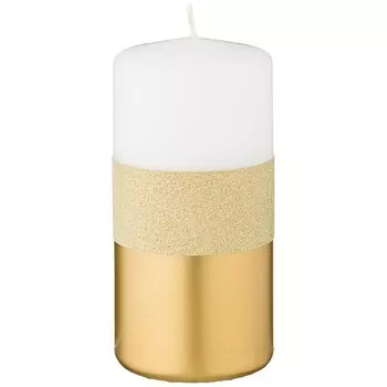 Свеча классическая 12 см Brilliant Gold Adpal
