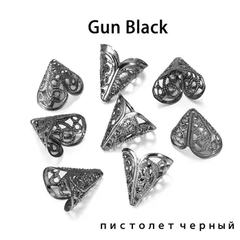 50 шт. 16x16 мм, шапка из бусин, древние подвески в форме цветка, кулон для изготовления ювелирных изделий, серьги, ожерелье, принадлежности «сделай сам»