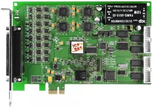Плата ICP DAS PEX-DA8 CR PCI Express, 8-channel D/A board (RoHS)Includes one CA-4002 D-Sub connector