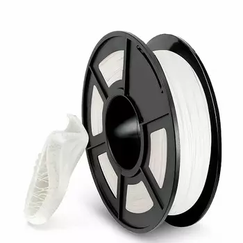 Пластик NVP NV-3D-TPU-WHITE TPU White для 3D печати, диаметр 1.75мм, длина 165м, 0,5 кг