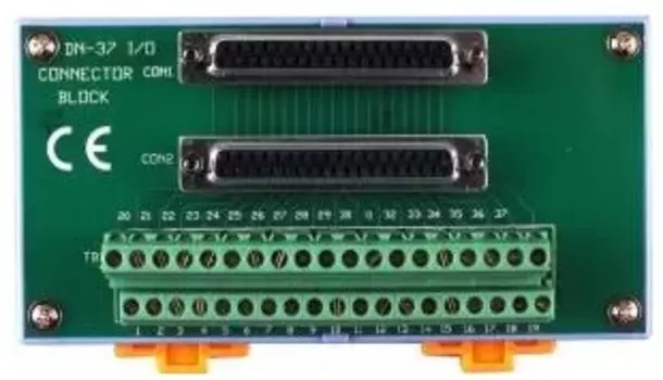 Плата ICP DAS DN-37 CR I/O Connector Block with DIN Rail Mounting