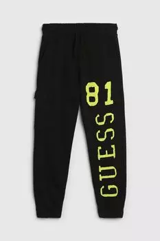 Брюки спортивные хлопковые с логотипом Guess