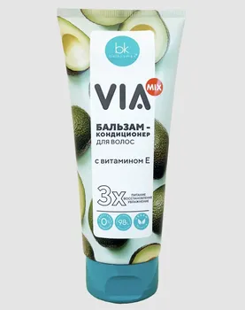 VIA mix Бальзам-кондиционер для волос с витамином Е, 180г