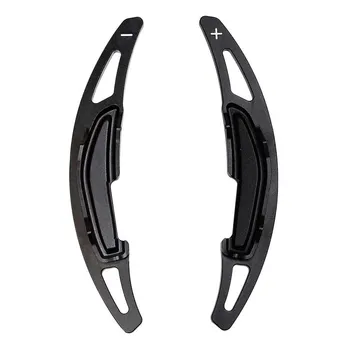 For BMW M2 F87 M3 F80 M4 F82 M6 F06 F12 2016 2017 Steering Wheel Gear Shifters Paddle Extension Aluminum Alloy Cover Trim 2PCS серебряный