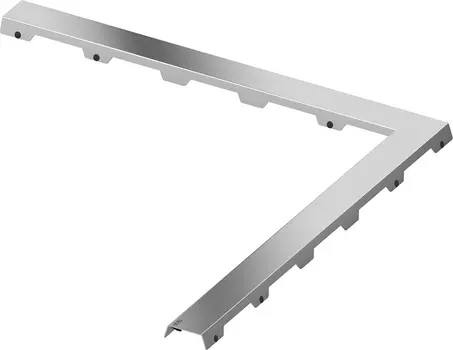Решетка TECE TECEdrainline Steel II 6 112 82 120х120 см угловая