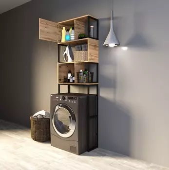 Шкаф 1MarKa Grunge Loft 200*66 дуб вотан Ц0000005249