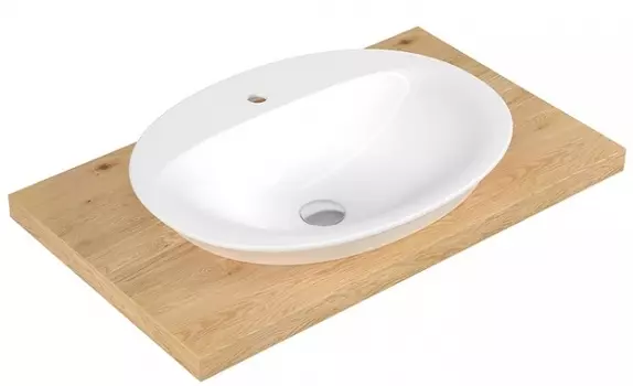 Раковина Serel Hera HR34TXS110H овальная 60x46 см